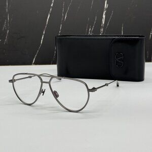 NEW VALENTINO V-STUD-II VLX-133B BLACK UNISEX AVIATOR EYEGLASSES VALENTINO